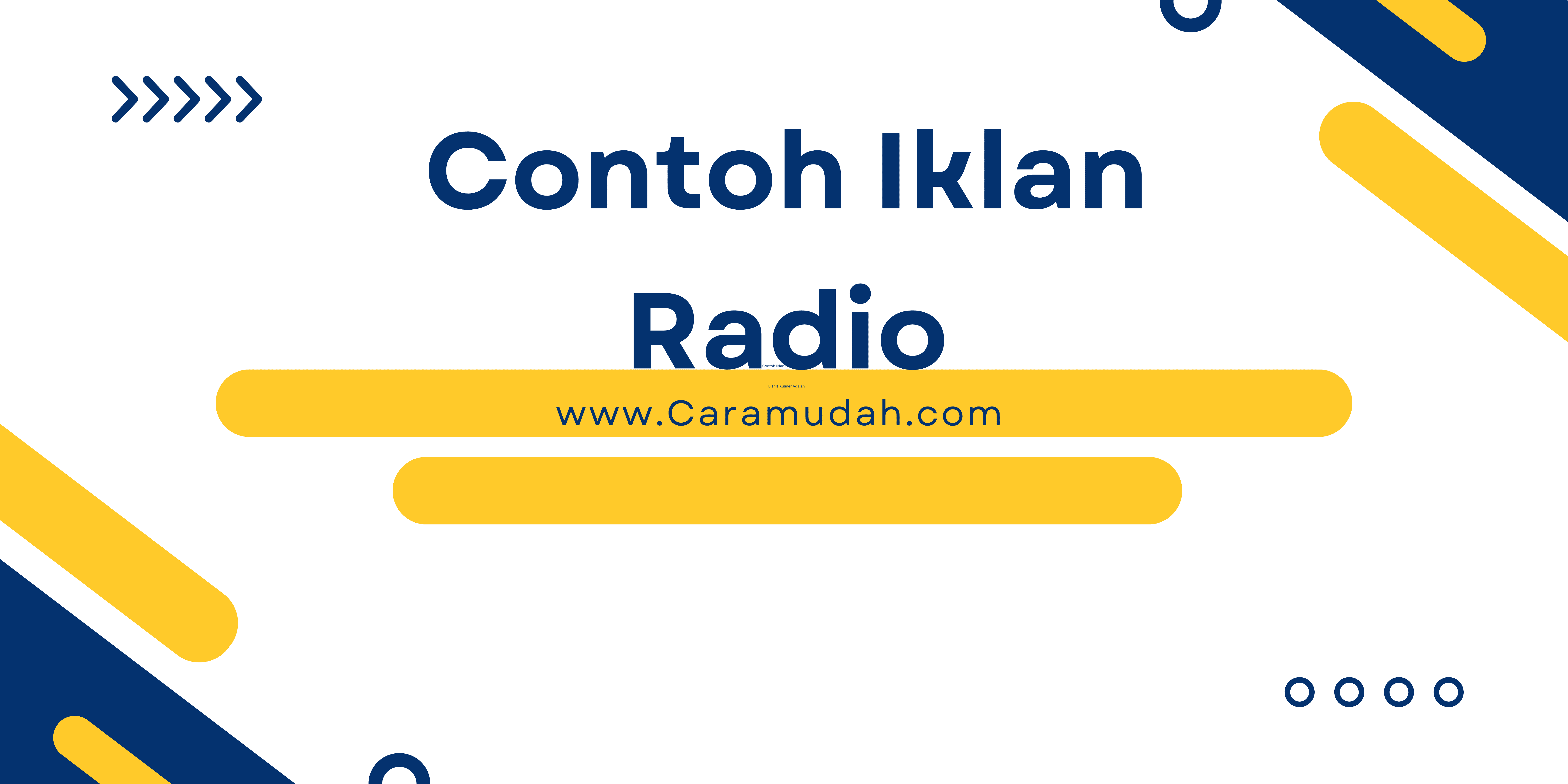 Contoh Iklan Radio