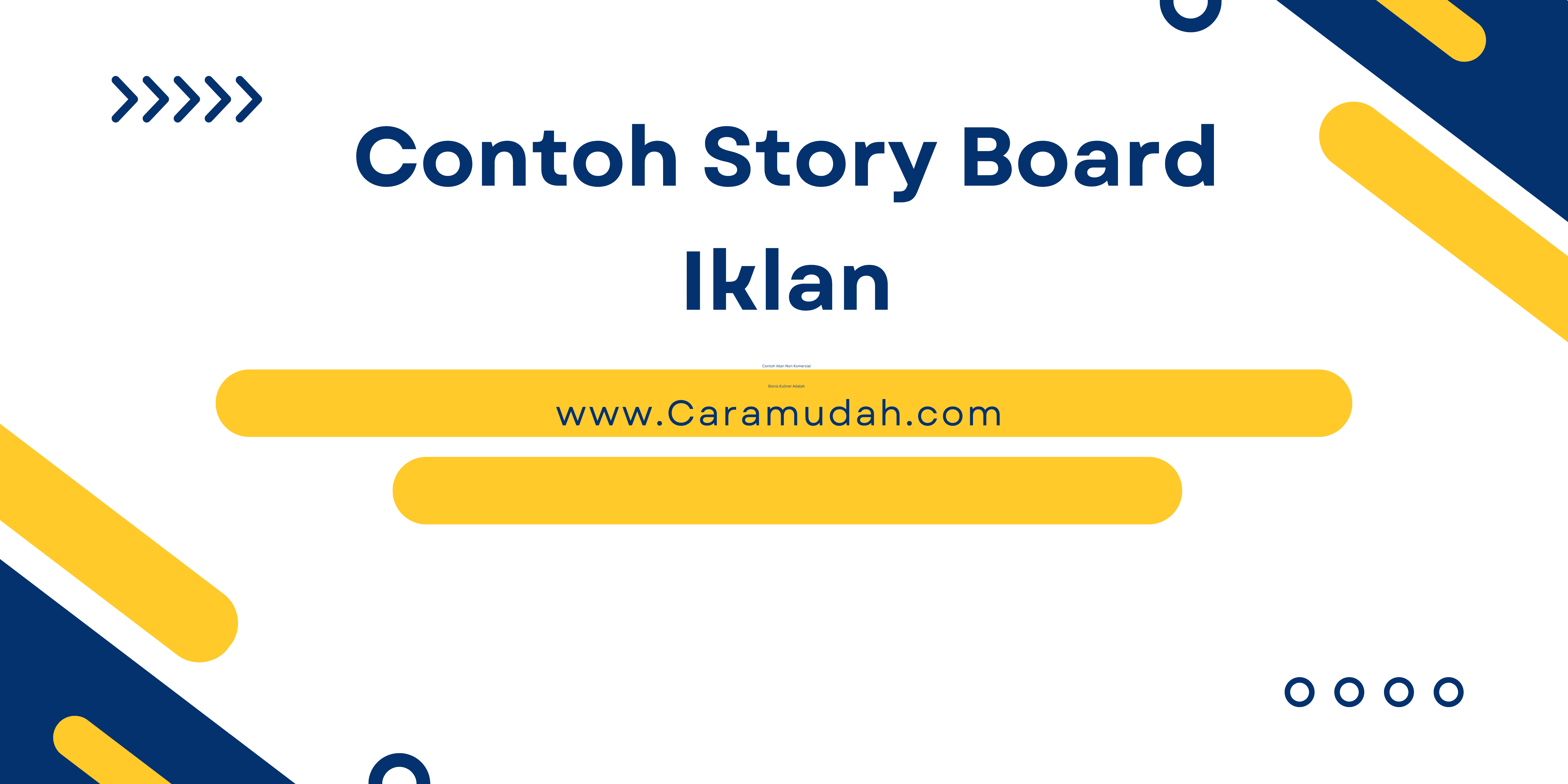 Contoh Story Board Iklan