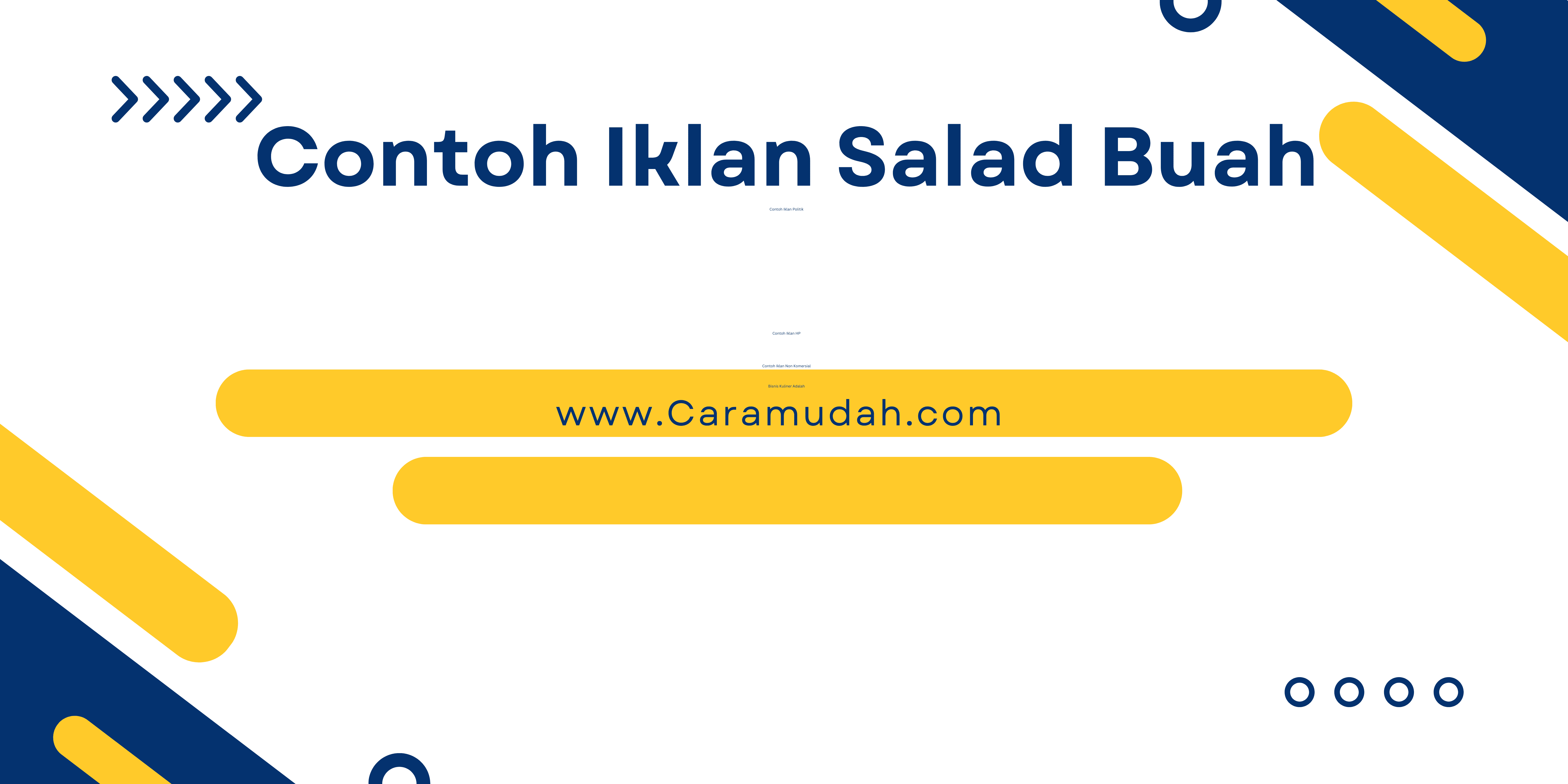 Contoh Iklan Salad Buah